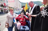 2011 Lourdes Pilgrimage - Archbishop Dolan with Malades (161/267)